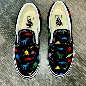 VANS youth dinosaur print